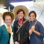 3 ladies dressing up